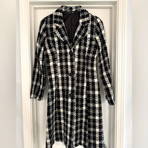 Vintage Houndstooth Coat | Size Small
